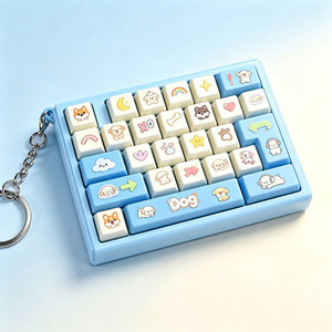 Juguete Antiestrés de Plástico, Llavero con Teclado Mecánico, Colgante para Mochila Escolar, para Niños y Niñas, Presiona las Teclas - Product Image 2