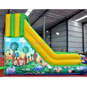 Tobogán inflable grande para interiores Jungle Green para niños, toboganes inflables para niños, Castillo de salto con tobogán, casa de rebote - Product Image 5