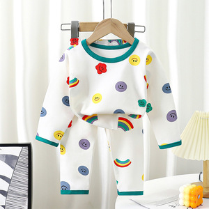 Conjunto de ropa interior de <span class=keywords><strong>Lyca</strong></span> para niños, Pijamas largos de algodón para bebés - Product Image 2