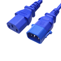 Câble d'alimentation avec connecteurs IEC320 C13 C14 C19 C20 C21, longueur et couleur personnalisées, rallonges d'alimentation pour rack GPU, courant élevé