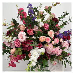 DKB Fabricante de flores artificiales Venta al por mayor Decoración de la boda del hogar 70 cm Bolas de flores Centros de mesa para la decoración de la boda - Product Image 2