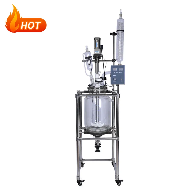 (KD) Newest Innovative Lab Jacketed Glass Reactors