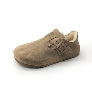 Zapatos de Estilo Bikens de Alta Calidad, Color Taupe, de Gamuza y Cuero, Antideslizantes, Transpirables, con Suela de Corcho y Goma, Unisex, para Jardín, Verano y Otoño - Product Image 5