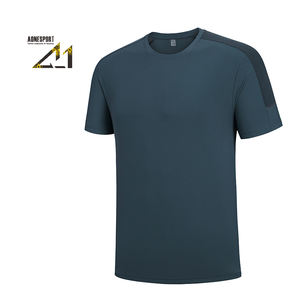 T-shirt en coton décontracté de haute qualité pour hommes, style de rue à manches courtes et polos à épaules tombantes - Product Image 1