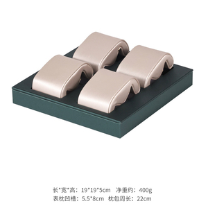 Cao cấp nhiều Thông số kỹ thuật PU da đồng hồ hiển thị đứng Đồng hồ lưu trữ tổ chức khay với màu be hoặc màu xám PU da gối - Product Image 3