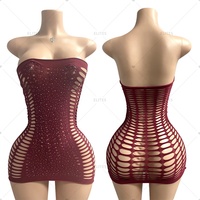 ELITES Combinaison de danse sexy en gaze à entrejambe ouvert pour femme, haute qualité, vente en gros