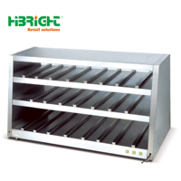 Vitrine chauffante électrique pour aliments, en verre et acier inoxydable, table vapeur de comptoir, buffet traiteur, capacité personnalisée HIGHBRIGHT HBE