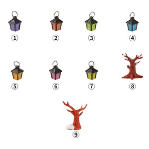 Mini Lantern Pendant <b>Led</b> <b>Light</b> Keychain Christmas Decor Resin Novelty Ornament - Product Image 4