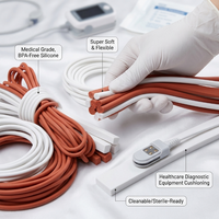 Bande de mousse souple en silicone sans BPA, de qualité médicale, pour équipement de diagnostic et de soins, avec amorti et soutien