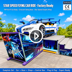 Precio de Fábrica, Auto Volador Eléctrico de 360 Grados, Juego Giratorio para Carnaval, Atracción de Parque de Diversiones para Adultos y Niños - Product Image 1