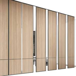 Moderne modulare Büro trenn wand (keine Bodens chiene) Abgehängte Trennwand aus MDF-Material für Kunden besprechung räume von Manager Offices - Product Image 2