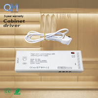 Boîtier d'alimentation LED 24V 5-en-1 avec capteur pour meubles, armoires de cuisine et placards