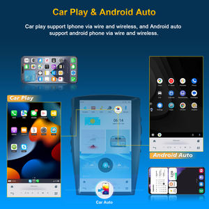 Autoradio Android 17 pouces, système multimédia de voiture avec navigation GPS et écran CarPlay pour Pajero 2006- - Product Image 4