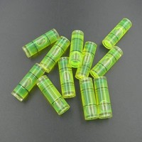 Niveau à bulle cylindrique en acrylique REALMAX 9,5x25mm, vert, haute précision, insert de niveau à bulle rond, prix de gros direct usine