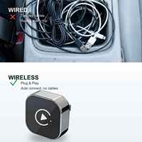 KAIWO OEM ODM Adaptor Wireless CarPlay Android Auto WiFi6 BT 5.4 USB Dongle Mobil MOQ Rendah Logo Kustom untuk Grosir Mobil