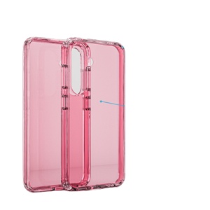 Long lanh Bling cô gái điện thoại thông minh trường hợp Đối với Samsung S23 cộng với S24 siêu mỏng mỏng hai lớp chống sốc rõ ràng Acrylic chống Vàng - Product Image 1