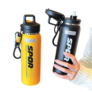 Bouteille isotherme colorée à large ouverture, prête à être expédiée, avec couvercle à ouverture <span class=keywords><strong>rapide</strong></span> <span class=keywords><strong>et</strong></span> sangle - Product Image 5