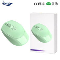 Souris optique sans fil 2,4 G en stock pour ordinateurs portables et de bureau avec batterie