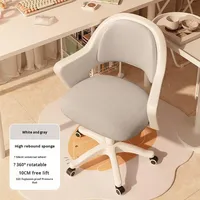 Chaise de bureau d'ordinateur moderne confortable, assise longue, étude, coussin souple, chaise pivotante mobile