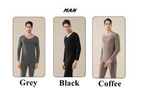 Vêtements d'automne pour hommes et femmes, chemise de base en cachemire et soie, pantalon en velours, sous-vêtements thermiques chauds, fabrication en usine
