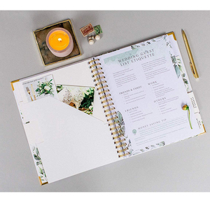 Hot Selling Hardcover Spiral Undated Planning Organiser Daily Notepad Journal Book <strong>Wedding</strong> <strong>Planner</strong> <strong>Notebook</strong> - Product Image 3