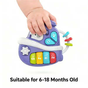 Ensemble de <span class=keywords><strong>piano</strong></span> musical électrique pour enfants d'âge préscolaire AiJH, jouets en plastique, animaux de dessin animé, clavier éducatif, jouets musicaux - Product Image 5