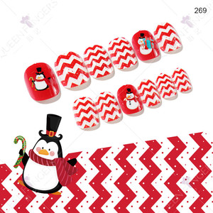 24 unids/caja niños Navidad <span class=keywords><strong>uñas</strong></span> <span class=keywords><strong>postizas</strong></span> lindas puntas <span class=keywords><strong>de</strong></span> <span class=keywords><strong>uñas</strong></span> cubierta completa niños artificiales Arco Iris Navidad prensa en las <span class=keywords><strong>uñas</strong></span> - Product Image 2
