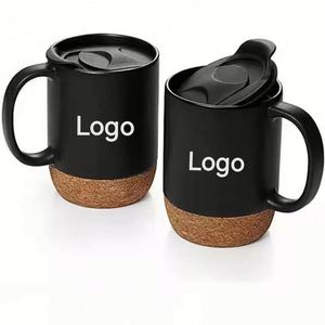 Customized Brand logo Ceramic Coffee Tea Cup with Cork Milk <b>Creative</b> Mug Office and Home <b>Gifts</b>, Promotional <b>Gifts</b> - Product Image 1