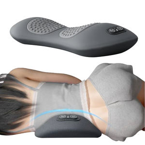 Coussin de massage électrique chauffant et vibrant pour la taille avec mousse à mémoire de forme et réglage intelligent à 3 vitesses pour le soutien lombaire - Product Image 1