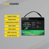 Group12V 24V BMS paket baterai Lithium, 300ah 200AH 150Ah 100AH LiFePO4 RV Trolling Motor Camper sistem surya laut berkemah