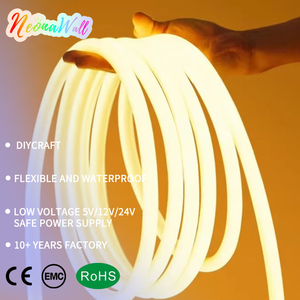 Wholesale 360&deg; <strong>LED</strong> Neon Strip <strong>Light</strong> Waterproof Warm White Flexible <strong>LED</strong> <strong>Rope</strong> for Building Gaming Room Kids Wall DIY Decor - Product Image 1