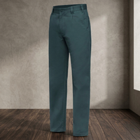 Pantalon de travail en sergé de coton respirant et robuste pour homme, uniforme personnalisé, anti-odeur, anti-bactérien, pour la construction et l'industrie