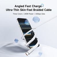 65W PD Schnellladekabel USB-C zu USB-C 90-Grad-Winkel Typ-C Datenkabel für MacBook Air Samsung