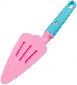 Couteau à gâteau en acier inoxydable, trancheur à gâteau en acier inoxydable, spatule à gâteau en plastique, couteau à tarte, ensemble de leviers à gâteau, emballé en sachet et boîte, outil décoratif - Product Image 5