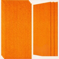 Panneau acoustique de 9 mm d'épaisseur, 1,22 m x 2,44 m, panneaux muraux décoratifs en fibre de polyester absorbant le son, isolation acoustique