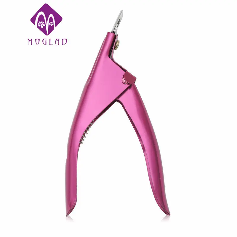 NEW Durable Finish Stainless Steel U Shape Art Acrylic False Tips Clipper Adult Nail Cutters For Nail Hand Edge Cutter