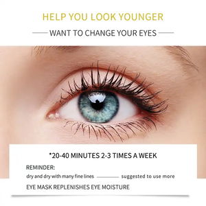 OEM BIOAQUA marque privée cache-oeil premium <span class=keywords><strong>naturel</strong></span> <span class=keywords><strong>anti</strong></span>-âge <span class=keywords><strong>cernes</strong></span> collagène 24k masque pour les yeux or sec - Product Image 2