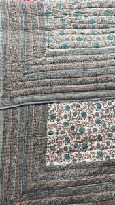 Handloom Luxury DesignPrint Patchwork Duvet Vintage Style Queen Size Cotton KanthaQuilt Soft Reversible Winter <b>Blanket</b> for Hotel - Product Image 4