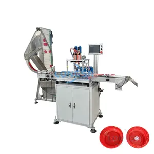 Electrical automatic plastic cap compression assembled machine