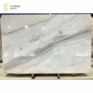 玉石集团天然石材大理石现代颜色用于浴室墙壁和地板沃拉卡什白色大理石板
