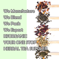Thé détoxifiant à base de plantes de haute qualité personnalisé, mélange d'herbes à base de moringa, de citronnelle, de curcuma et d'épices