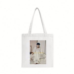 Sacs fourre-tout promotionnels en toile de coton vierge pour courses et sacs à chaussures pour Kpop - Product Image 6