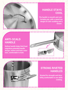 Batterie de cuisine antiadhésive multifonctionnelle de qualité supérieure casserole casserole en acier inoxydable pot à lait casserole SS201 - Product Image 2