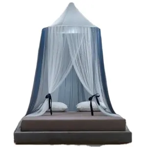 Toptan ayarlanabilir sivrisinek net-2021 moda lüks üst yuvarlak tasarım büyük uzay cibinlik/ayarlanabilir saray yuvarlak bebek yatağı cibinlik