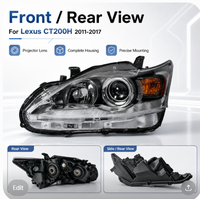 Phares d'origine NAFU OEM HAEDLIGHT, référence OE 8111076012, pour LEX CT200H Hybride 2011-2017, phare de remplacement personnalisé d'occasion, côté gauche/droit