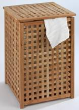 Sinh thái thân thiện thiết kế hiện đại vuông bằng gỗ giặt cản trở nhà góc phòng tắm bẩn quần áo lưu trữ cản trở - Product Image 2