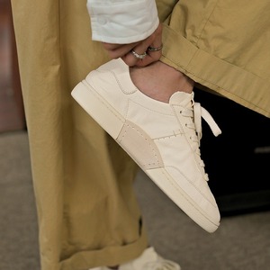 White casual shoes men genuine <b>leather</b> summer breathable <b>sneakers</b> men 2026 new style training shoes for men trendy slip-on shoes - Product Image 5
