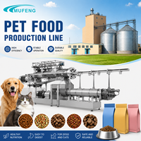 Machine de fabrication d'aliments pour animaux de compagnie haute performance Mufeng, extrudeuse pour aliments pour chiens, ligne de production d'aliments secs pour animaux de compagnie