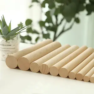 Birch Wood Round Wooden Sticks For DIY Wood Craft Dowels