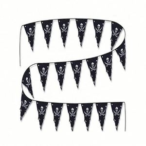 Guirnalda de Banderines Triangulares Decorativos de Color Sólido 100% Poliéster al por Mayor - Product Image 5